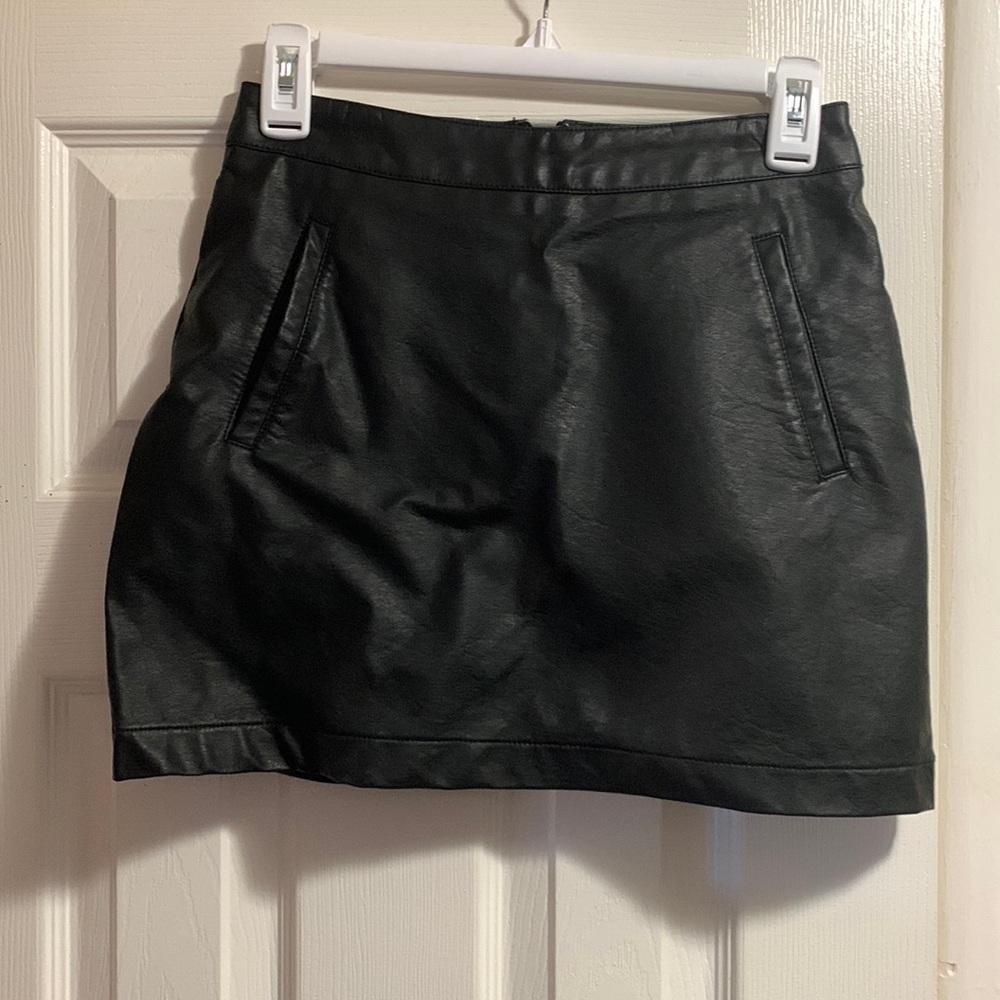 Black Leather Skirt